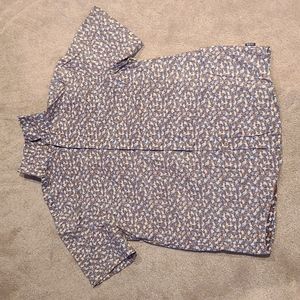 Rown Mosaic Short Sleeve Button Down, M